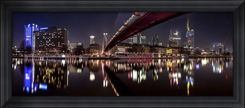 Framed Holbeinsteg Frankfurt Print