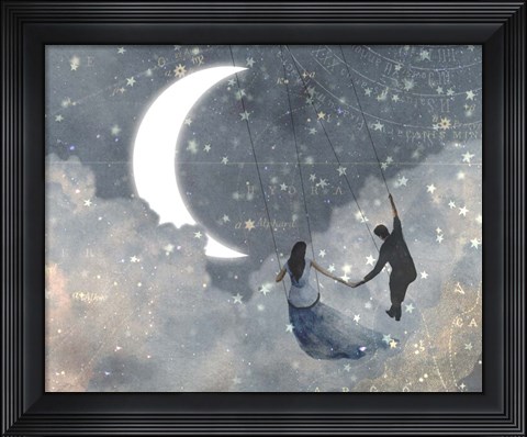 Framed Celestial Love I Print