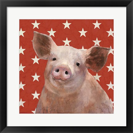 Framed Patriotic Farm III Print