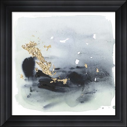 Framed Cerulean &amp; Gold II Print
