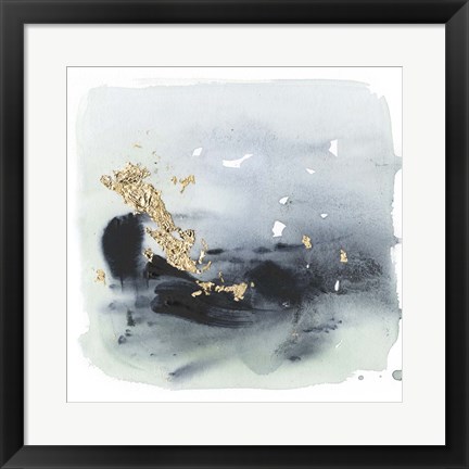 Framed Cerulean &amp; Gold II Print