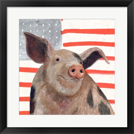 Framed Patriotic Farm IV Print