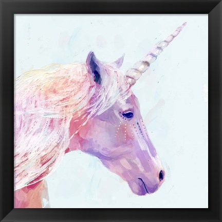 Framed Mystic Unicorn I Print