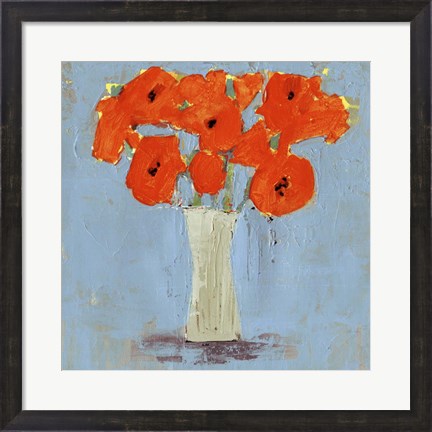 Framed Orange Poppy Impression II Print