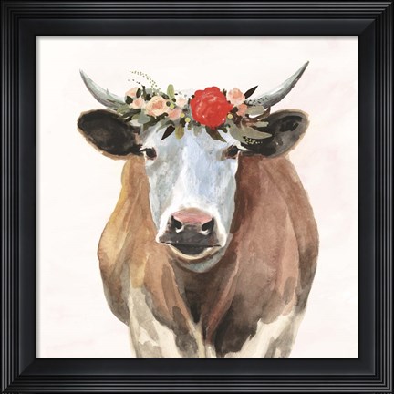 Framed Spring on the Farm I Print
