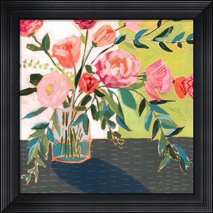 Framed Quirky Bouquet I Print