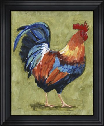 Framed Chicken Scratch I Print