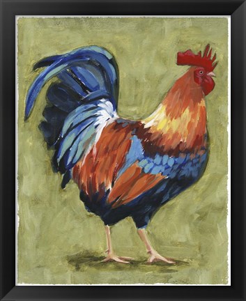 Framed Chicken Scratch I Print