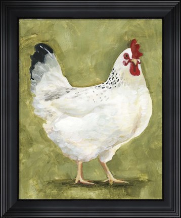 Framed Chicken Scratch III Print