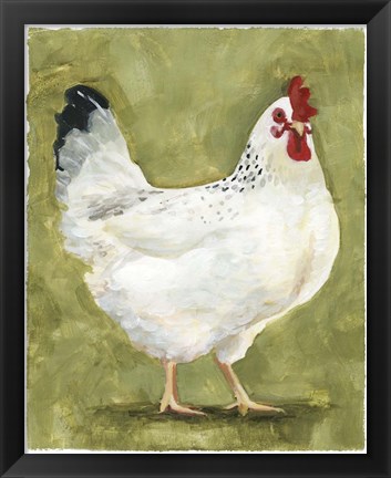 Framed Chicken Scratch III Print