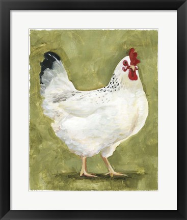 Framed Chicken Scratch III Print