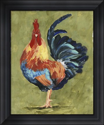 Framed Chicken Scratch IV Print