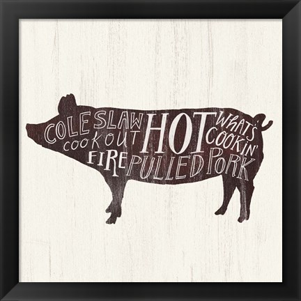 Framed Farmhouse BBQ IV Print