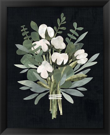 Framed Cut Paper Bouquet II Print