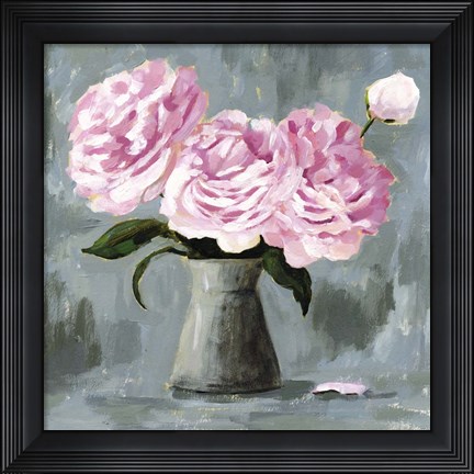 Framed Peony Study II Print