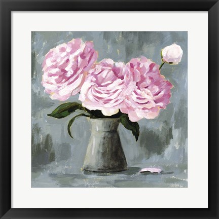 Framed Peony Study II Print