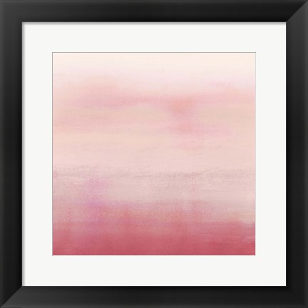 Framed Apricot Ombre II Print