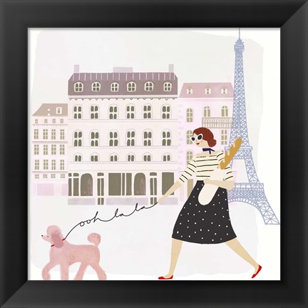 Framed Paris People I Print