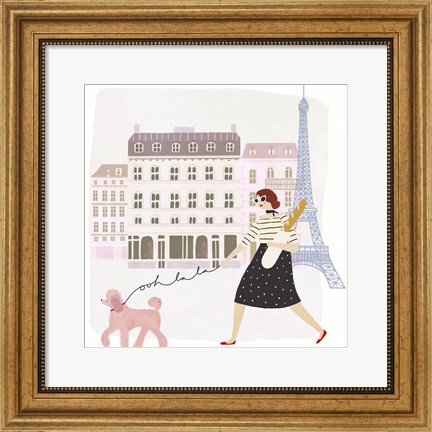Framed Paris People I Print