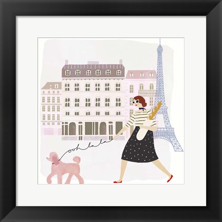 Framed Paris People I Print