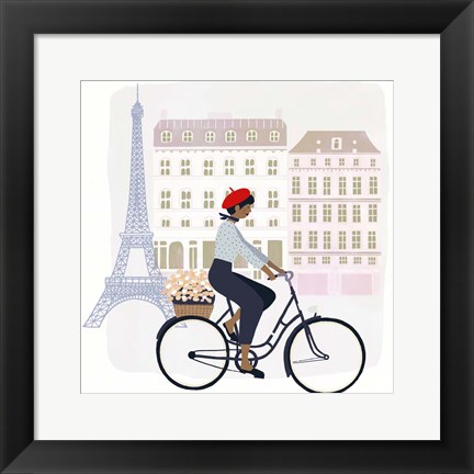 Framed Paris People II Print