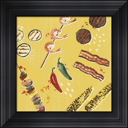 Framed Throw it on the Grill I Print