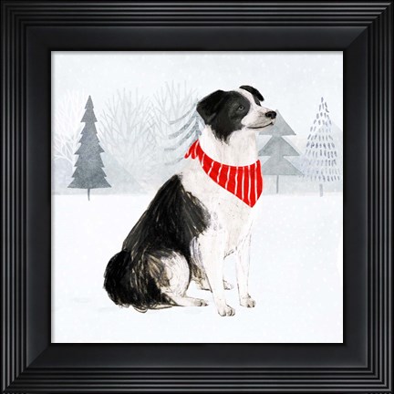 Framed Christmas Cats &amp; Dogs II Print