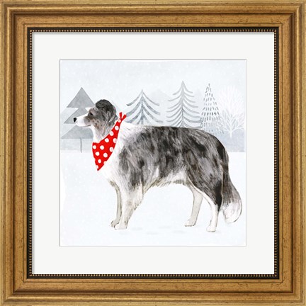 Framed Christmas Cats &amp; Dogs IV Print