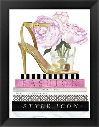 Framed Get Glam I Print