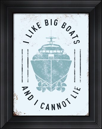 Framed Punny Nautical II Print