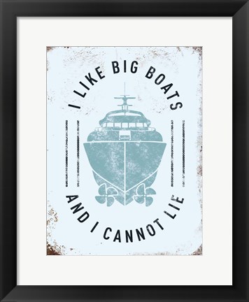 Framed Punny Nautical II Print