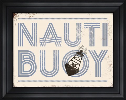 Framed Punny Nautical V Print