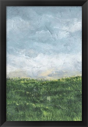 Framed Verdant Fields II Print