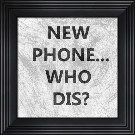 Framed Phone Snark I Print
