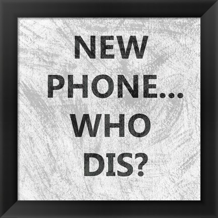 Framed Phone Snark I Print