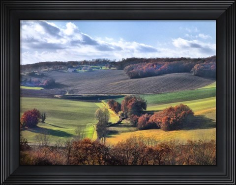 Framed Pastoral Countryside IX Print
