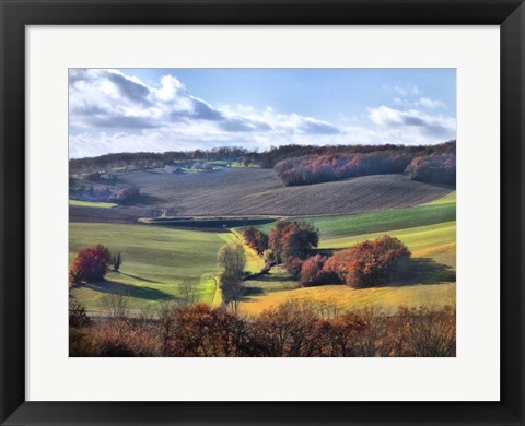 Framed Pastoral Countryside IX Print