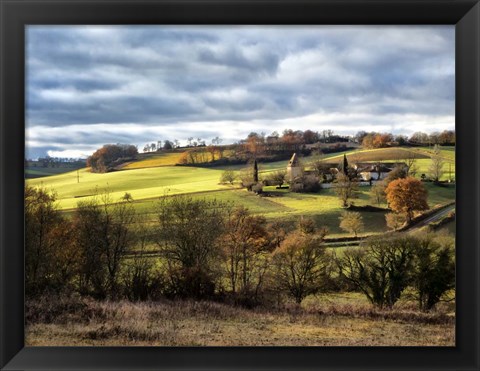 Framed Pastoral Countryside XVIII Print