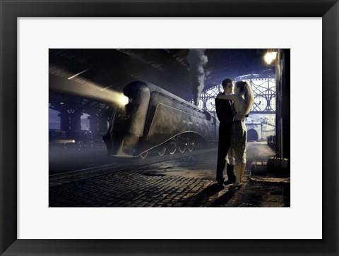 Framed Train Depot Print