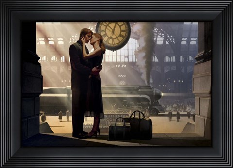 Framed Au Revoir Print