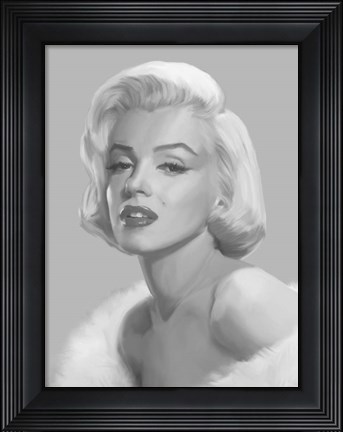 Framed True Blue Marilyn Print