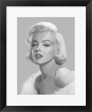 Framed True Blue Marilyn Print