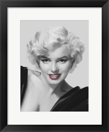 Framed Look Red Lips Print