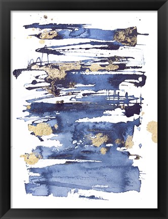 Framed Blue Rapture II Print