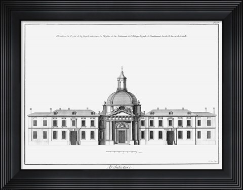 Framed Architectural Elevation I Print
