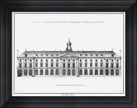 Framed Architectural Elevation II Print
