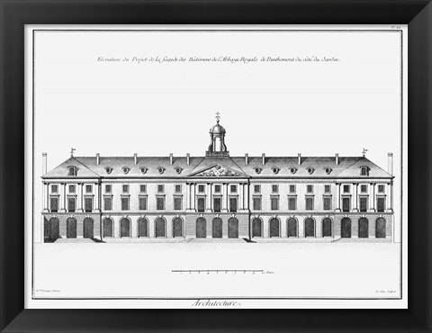 Framed Architectural Elevation II Print