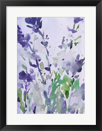 Framed Violet Garden Moment I Print