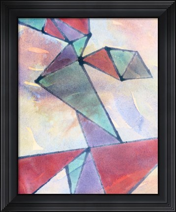 Framed Lucent Shards I Print