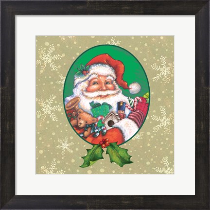 Framed Classic Santa II Print